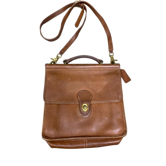 Coach vintage Brown Leather Crossbody Bag style 9927 - Picture 1 of 11